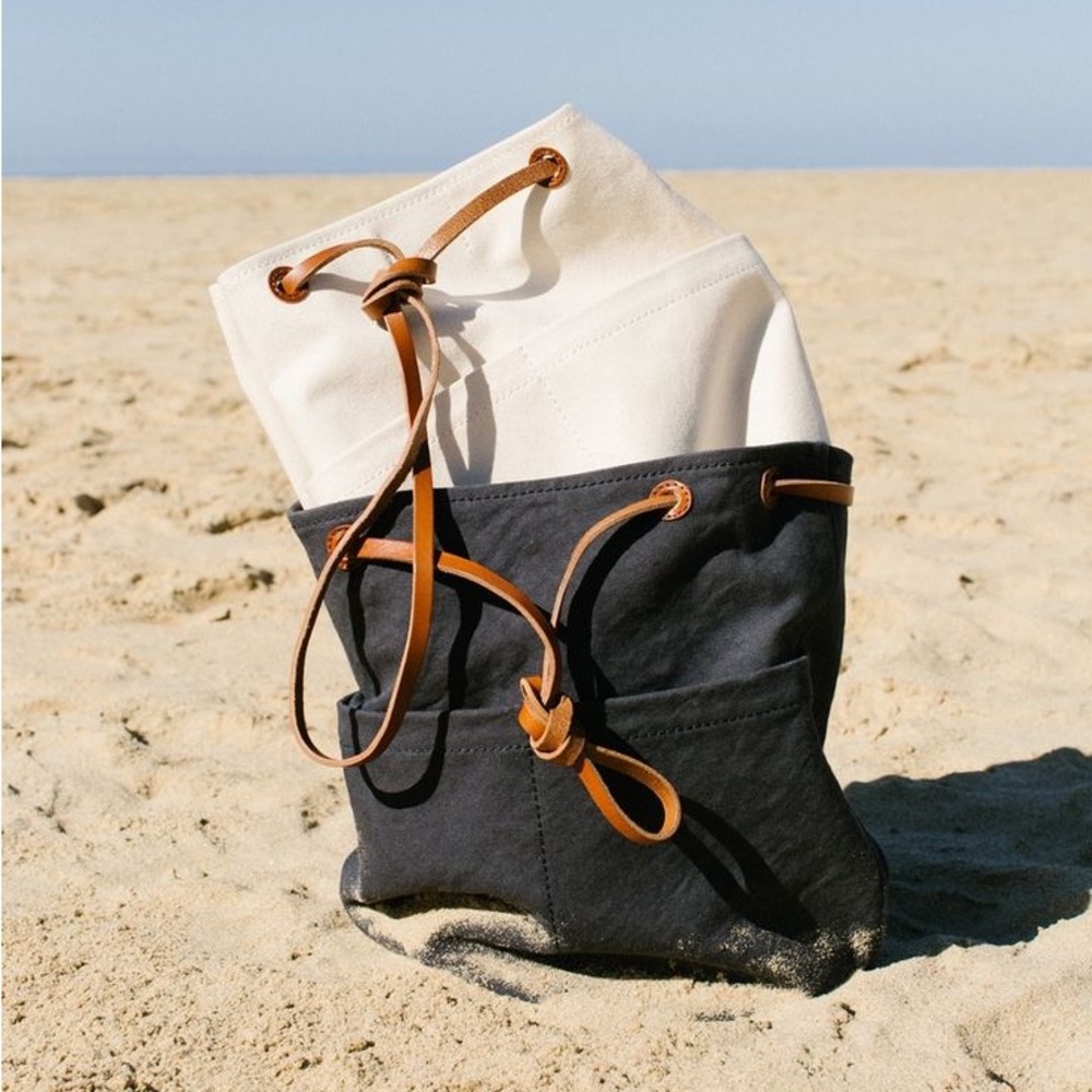 Madewell | The Convertible Canvas Rucksack in Navy